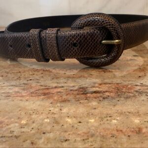 Brown Snakeskin Belt